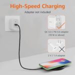 Amazon Basics 15W Qi Certified Wireless Phone Charger Pad, Fast Charging Pad for iPhone 16/15/14/13/12/11/X, Samsung and More, with USB Cable, Black