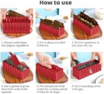 HI NINGER Sushi Making Kit Deluxe Edition Complete Sushi Maker Kit 12PCS Home Sushi Mold Press with Sushi Rice Roll Mold Shapes,Fork, Sushi Knife,Sushi Rolling Mat,Chopsticks