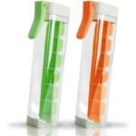 Ice Cube Mold with One Hand Press, 6 Grid Ice Cube Tray Cup, Single Handed Pressing Ice Maker, Mini Plastic Ice Making Box for juice, Drinking