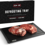 BLAZIN' THAW Defrosting Tray for Frozen Meat | 14” Large-Size | Aluminium Plate for Thawing Frozen Food | Natural Thawing Process | No Microwaves, No Cold/Warm Water Required