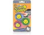 Scrub Daddy, Screen Daddy - Multi-color, Multi-use Microfiber Cleaning Pads for Electronic Screens With Convenient Storage, Scratch Free, Streak Free, Reusable and Washable, 3ct
