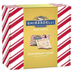 GHIRARDELLI Peppermint Bark SQUARES and Dark Chocolate Peppermint Bark SQUARES Assortment Holiday Gift Box, 24.7 oz