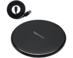 Amazon Basics 15W Qi Certified Wireless Phone Charger Pad, Fast Charging Pad for iPhone 16/15/14/13/12/11/X, Samsung and More, with USB Cable, Black