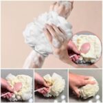Loufee, The Leeffa, The Leeffa Soft Loofah and Washcloth, 2-in-1 Shower Washcloth, 2-in-1 Bath Loofah Sponge, Loufee Bath Sponge, Shower Scrubber for Body, Exfoliating Bath Sponge