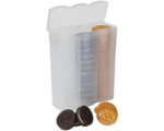 Home-X Convenient Cracker & Cookie Keeper - Airtight Storage Containers Perfect for Preserving Freshness - Saltine Cracker & Cookie Keeper - Crush-Proof Round & Square - 3 Rows