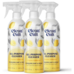 Cleancult - Lemon Verbena - All Purpose Cleaner - Refillable Aluminum Bottle - Cleaner Spray that Removes Dirty & Grime - 16 oz - 3 Pack