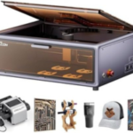 Creality Falcon A1 10W Laser Engraver, 80W Enclosed Laser Cutter and Engraver Machine with Air Assist, Smart Camera Positioning, 600mm/s Speed, Smart Material Recognition, Ideal for Wood & Metal